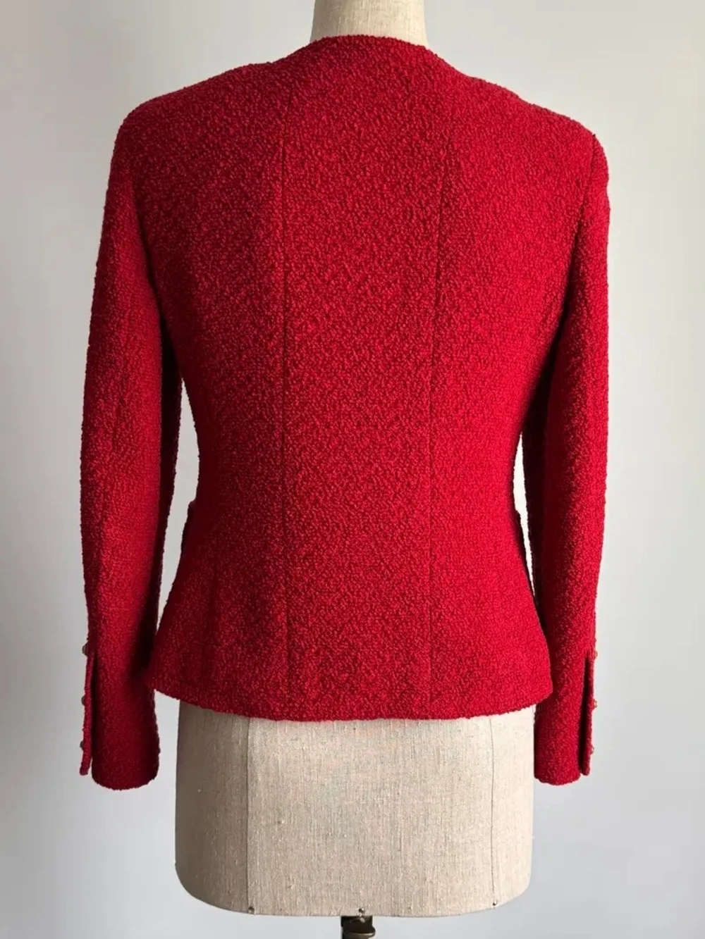 1993 -  Chanel by Karl Lagerfeld - Red Tweed Jacket - 4